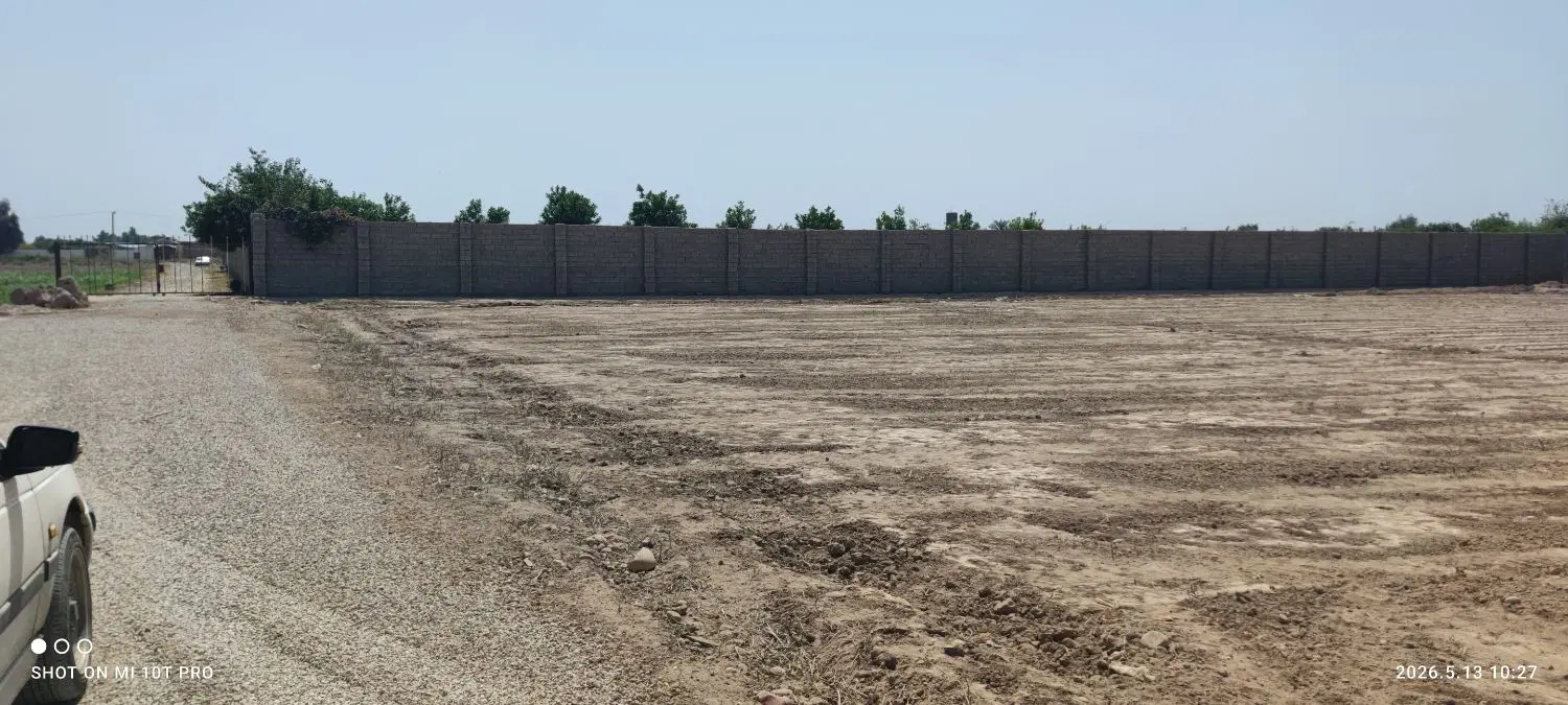 زمین باغچه۷۰۰متری برقدارپشت شرکت تکین