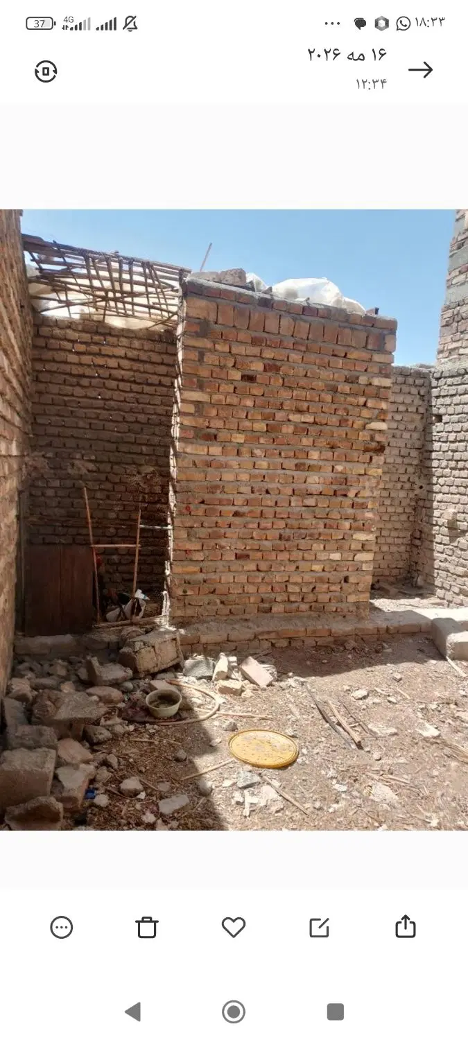 خونه نیم کاره تا پای تیر خیابان حمزه