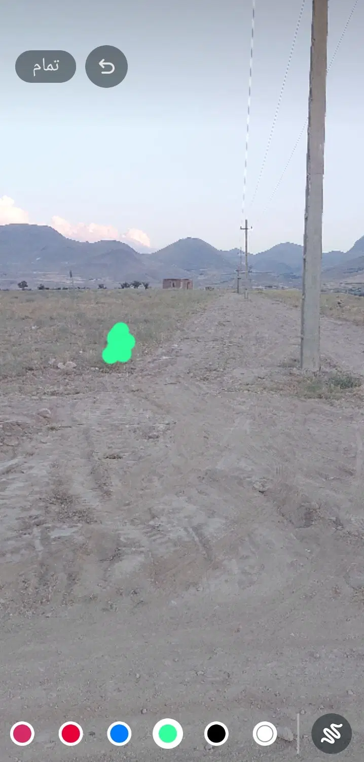 زمین ویلای بره خیابان آسفالت خراجو