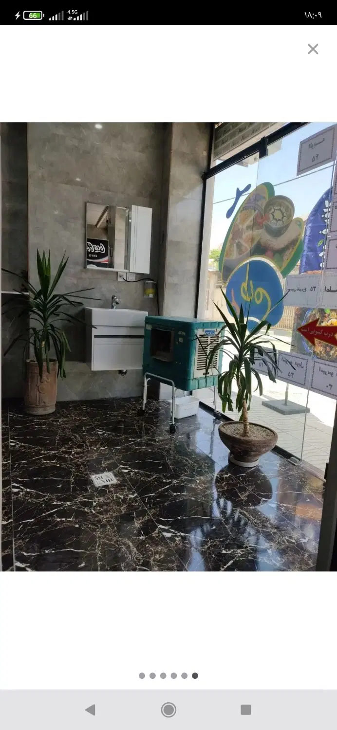 سالن بزرگ و زیبا مغازه بلوار طاقبستان