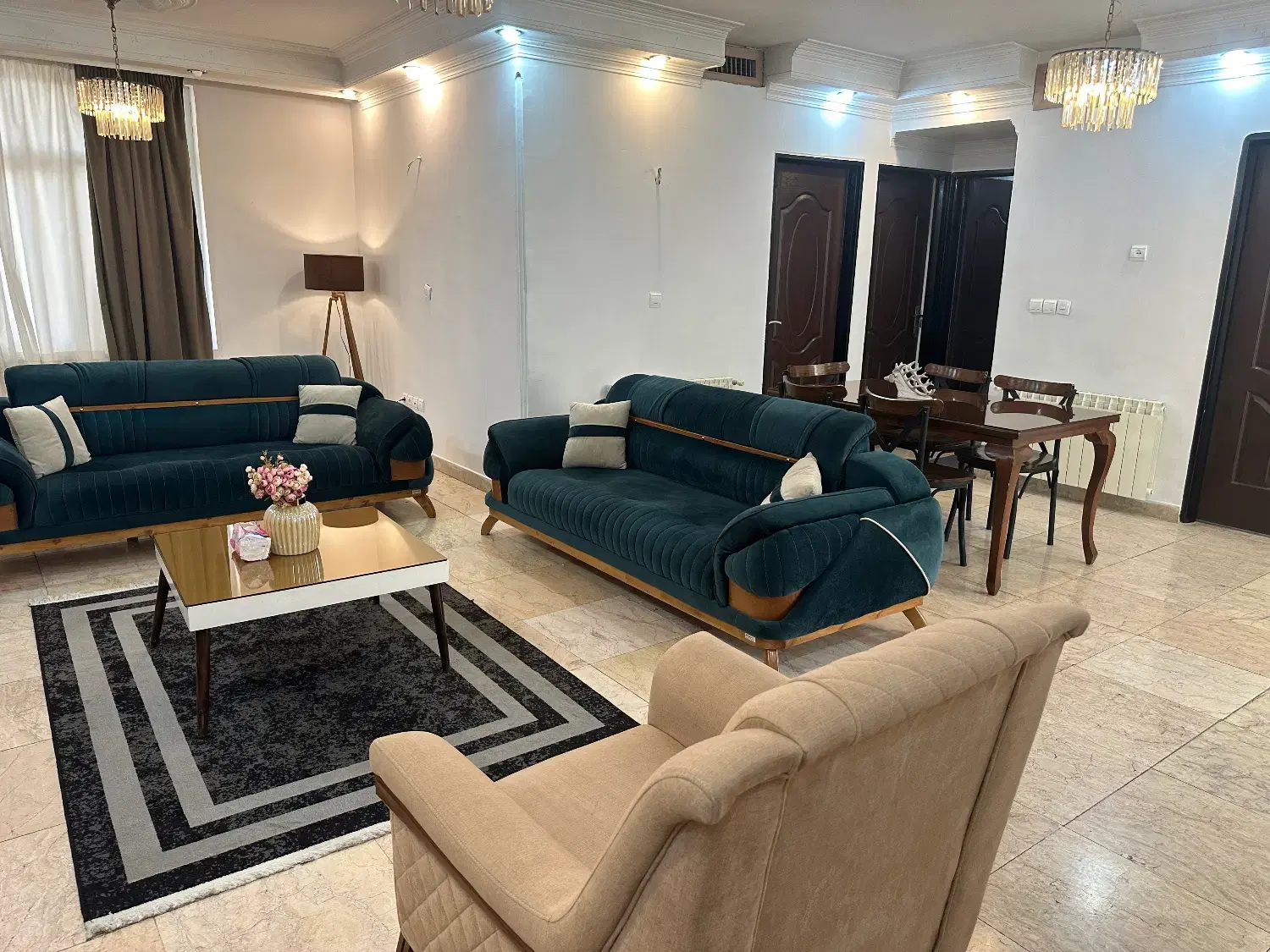 سوئیت ۲ و ۳ خوابه فول امکانات مناسب اقامت درمانی