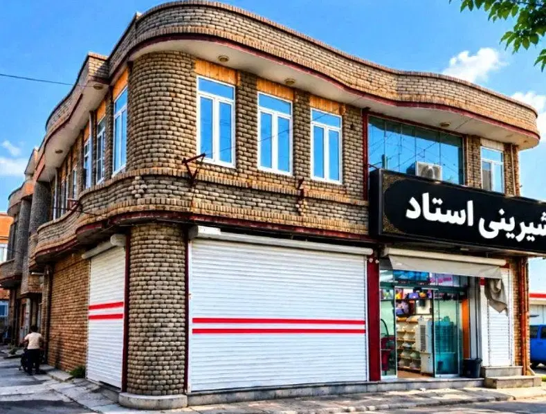 170متر مغازه بزرگ دو نبش بر خیابان اصلی همراه خانه