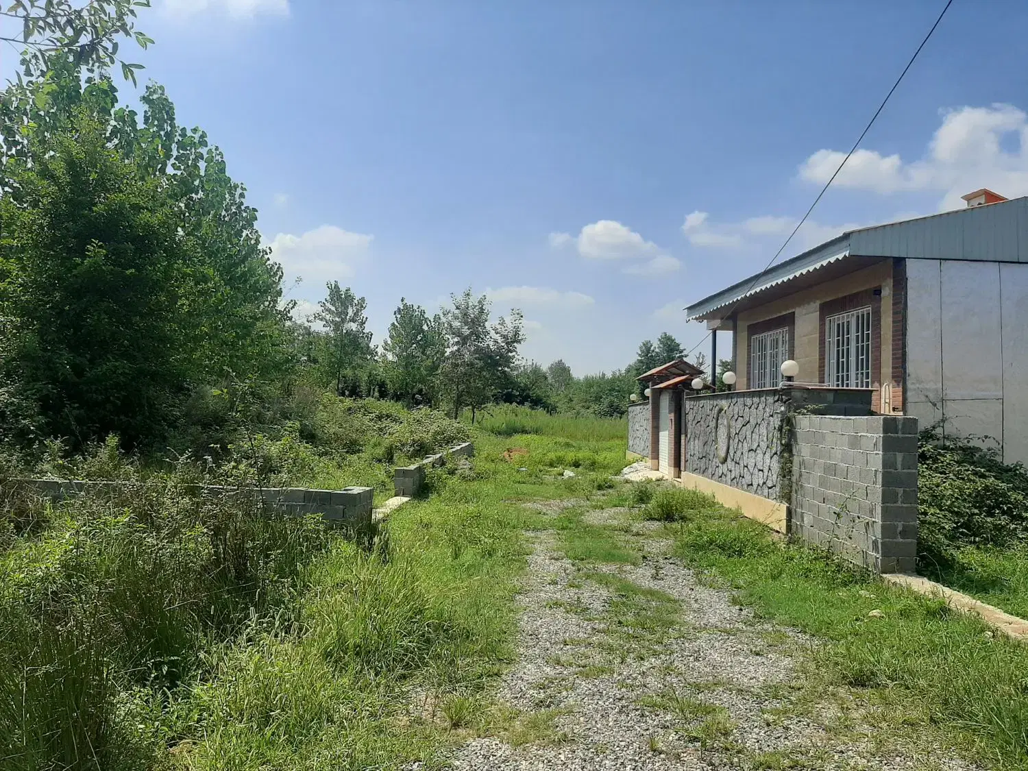 زمین کاملا مسکونی روستایی