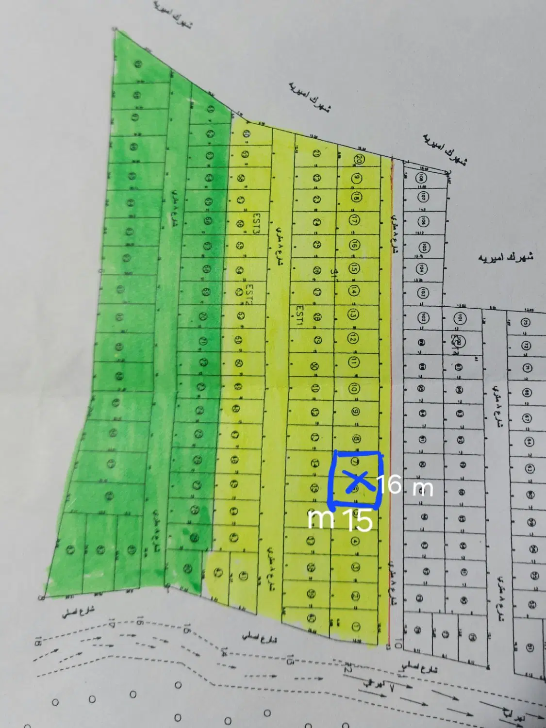 زمین مسکونی در شهرک امیریه ، زمین‌های شیخ بگلو