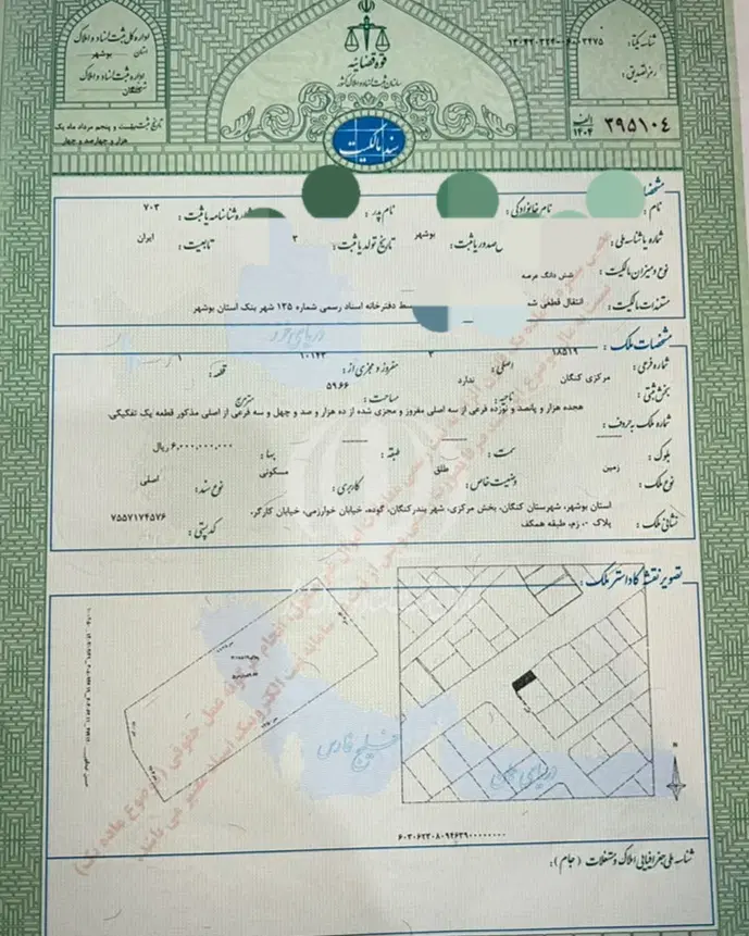 زمین دوبر با موقعیت تجاری نیش خ خوارزمی و کارگر