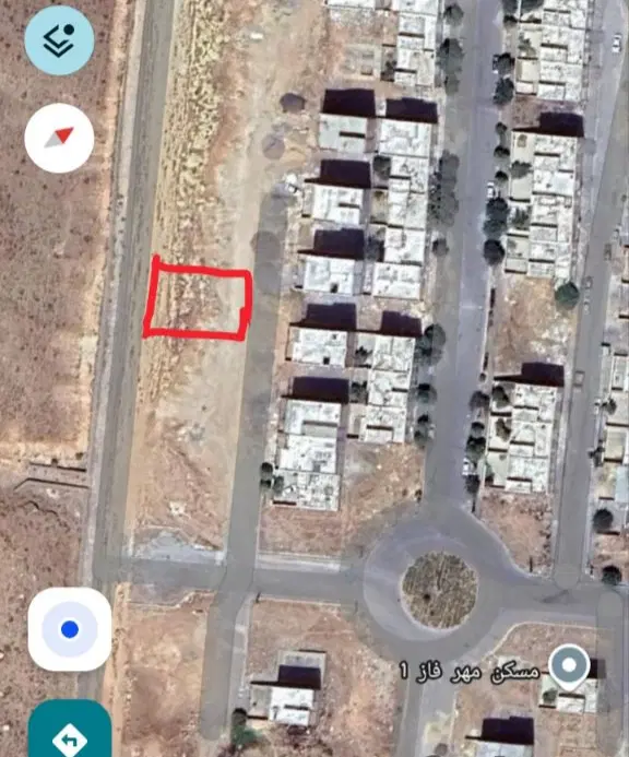 زمین مسکونی در مسکن مهر ۱۵۶ متر سند دارد