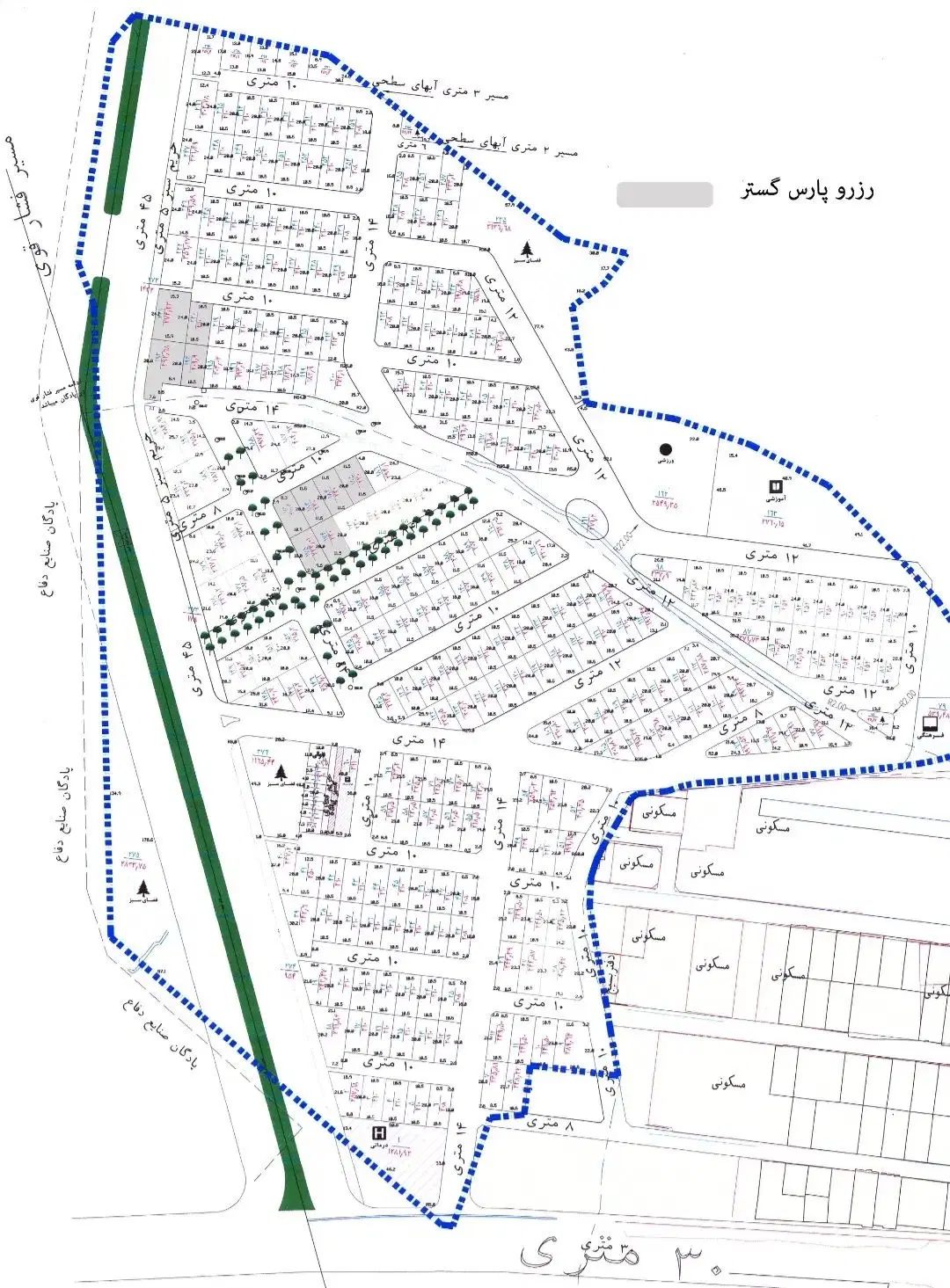 زمین مسکونی نیرو انتظامی دوکوهک