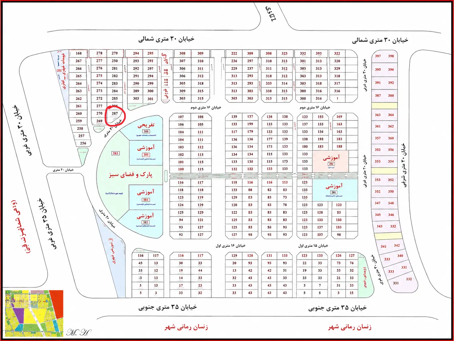 فروش زمین ۲۵۰ متری _ شهرک علی ابن ابی طالب (کوثر)