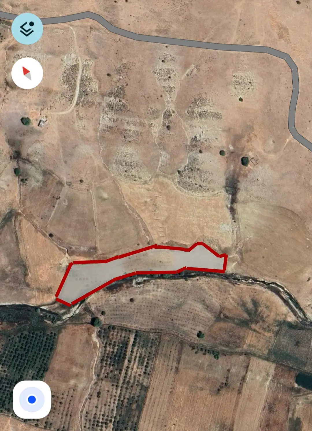 زمین باغ کشاورزی