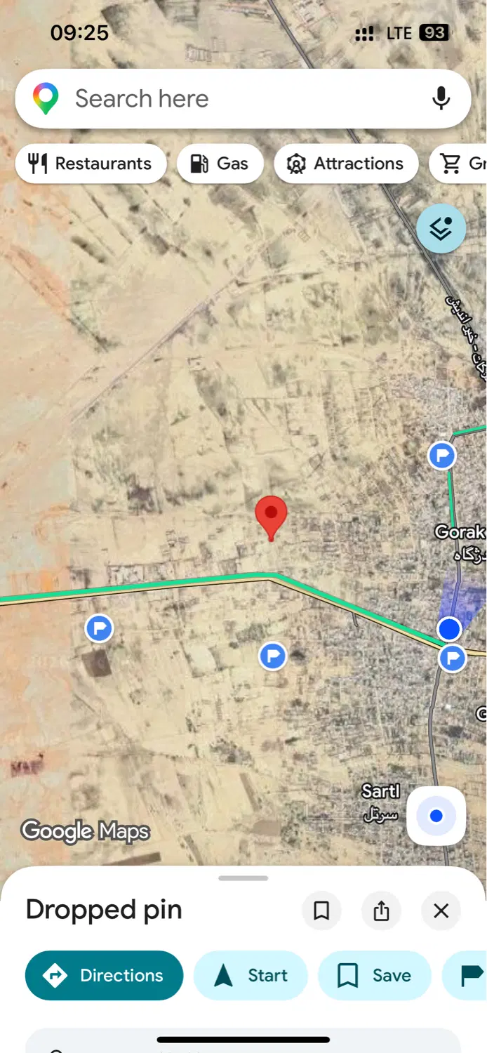 ۲۵۲ متر زمین غرب گورک مزارحسین نزدیک باغ جهان نما
