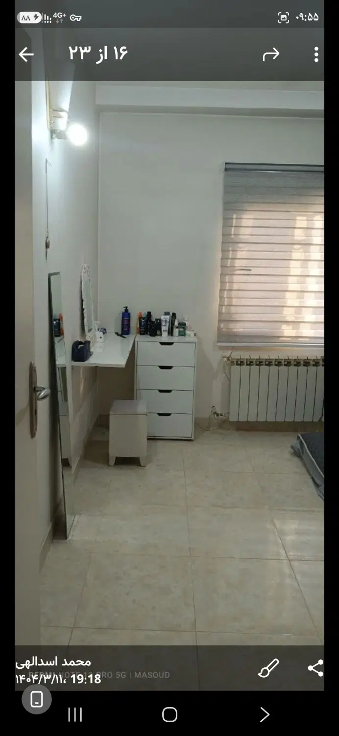 یک دستگاه اپارتمان دوخوابه فول امکانات جنوبی