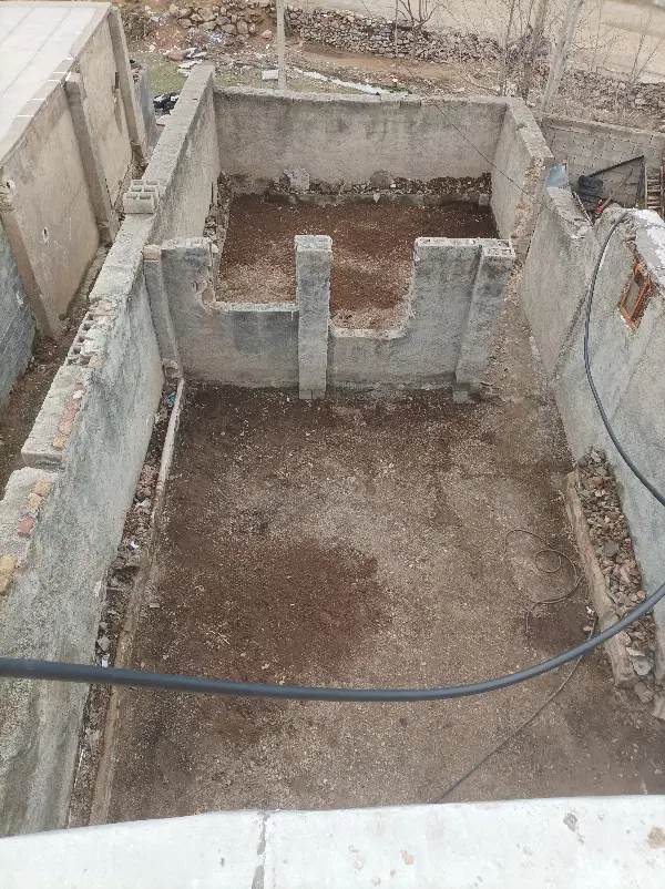 زمین خونه با چهار دیواری روستای دهلق