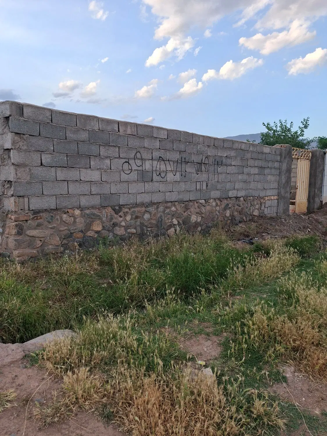 زمین دیوار کشی به متراژ ۴۲۰