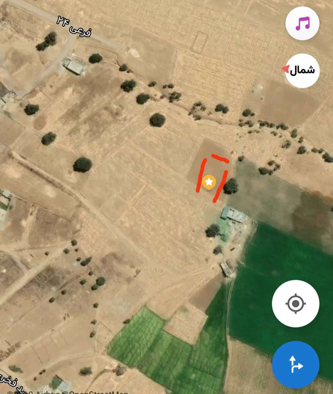 زمین 200 متری در گوشه