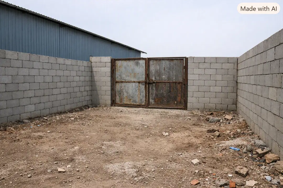 زمین حصارکوی صنعتی آخر ساری زمی مارالان تعویض پلاک
