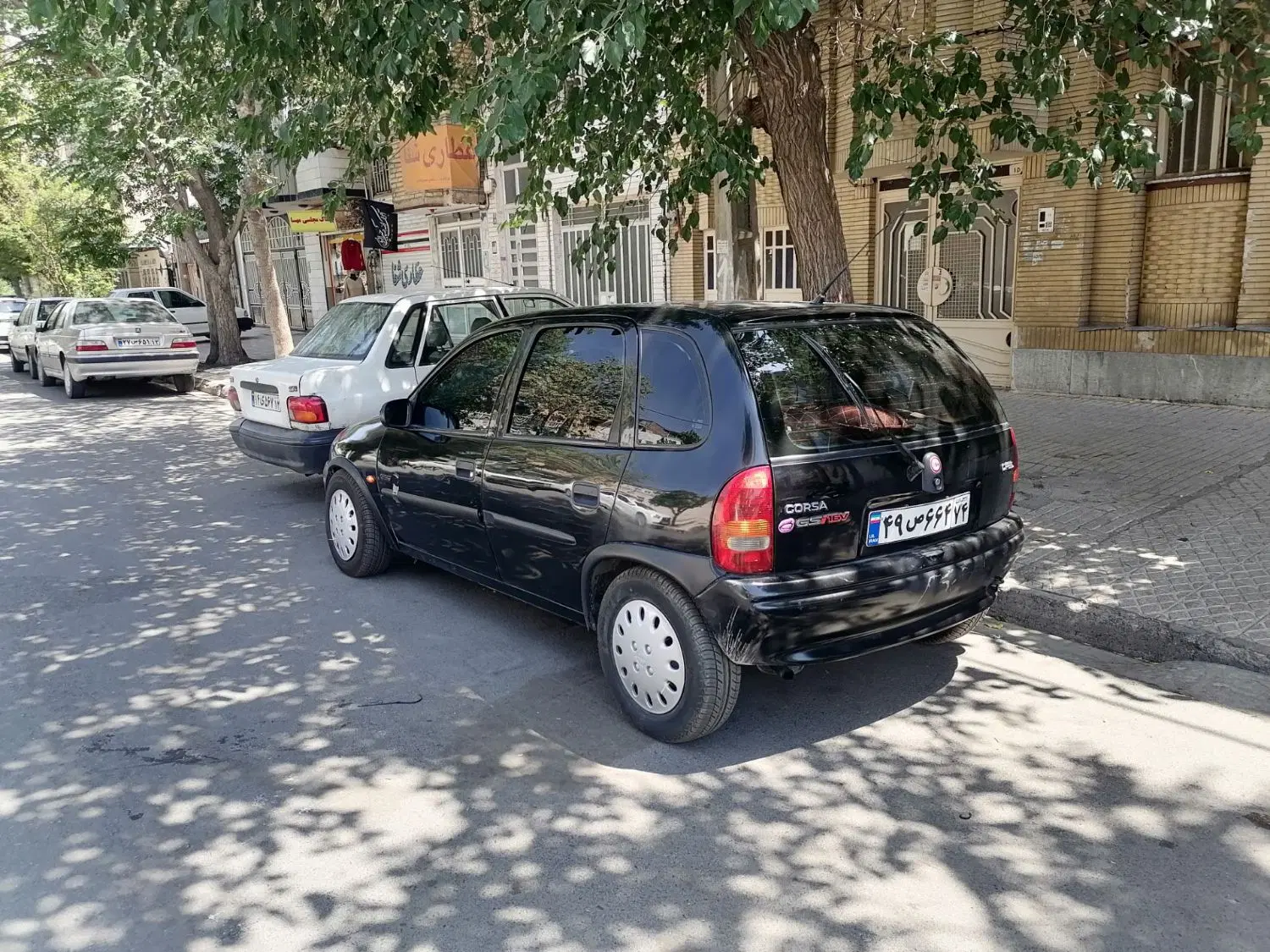 باغ سرسبز و دلباز و ماشین اوپل کورسا آلمانی