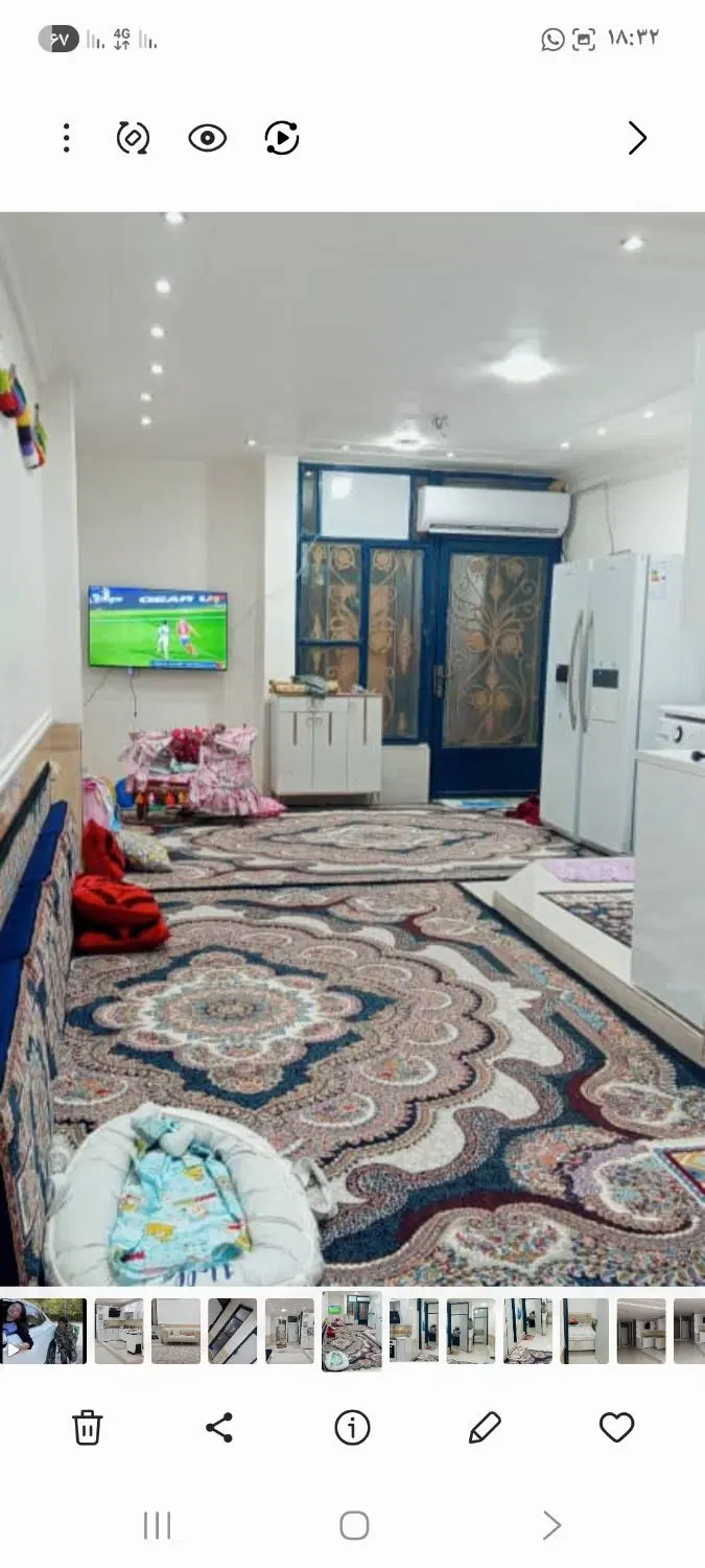 منزل  رهنی دو خواب کامل طبقه بالا