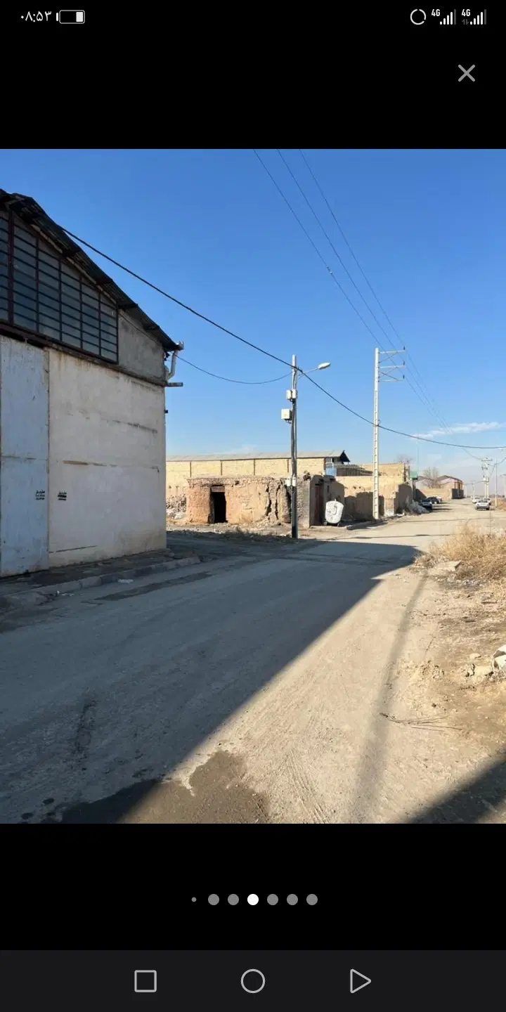 زمین صنعتی کارگاهی صد متر