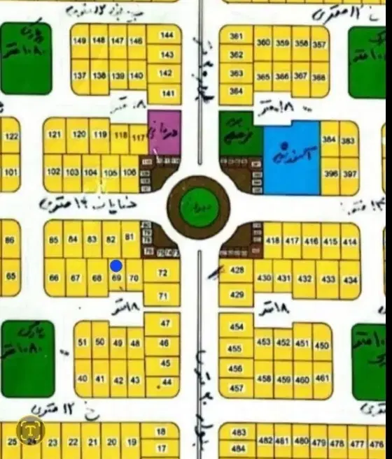 زمین مسکونی آماده ساخت