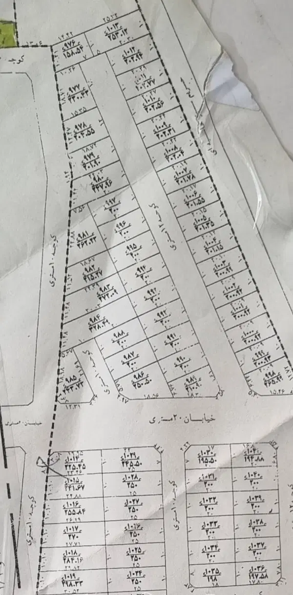 زمین معلم بر ۶۰متری بهداشت چهار هکتاری