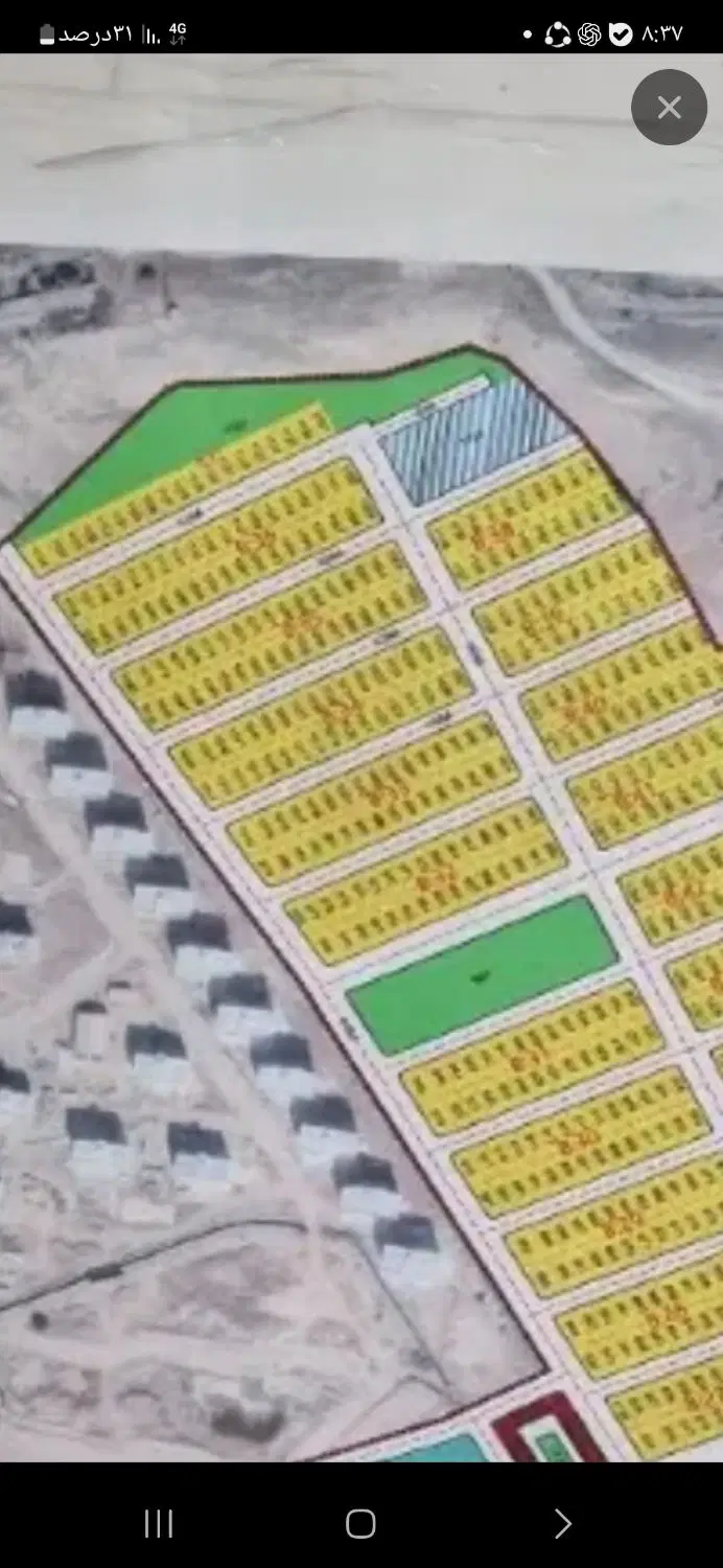 زمین به متراژ 270متر