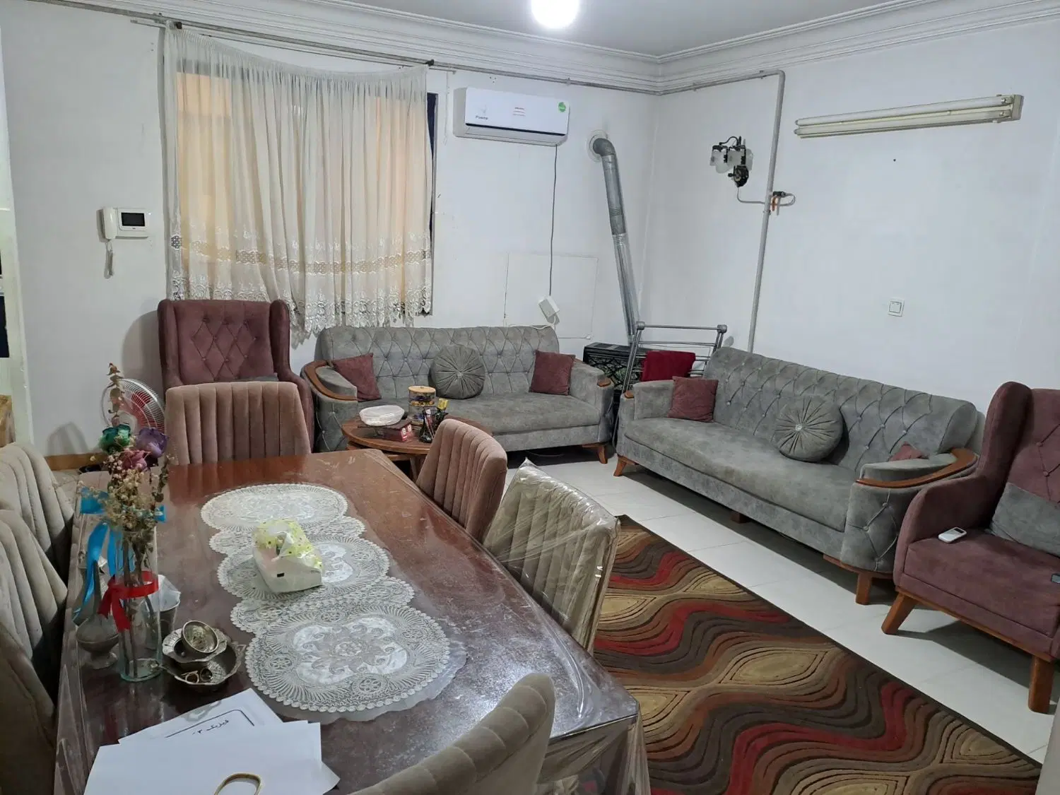 آپارتمان ۲خواب خوش نقشه بدون پرتی محدوده فلکه گاز