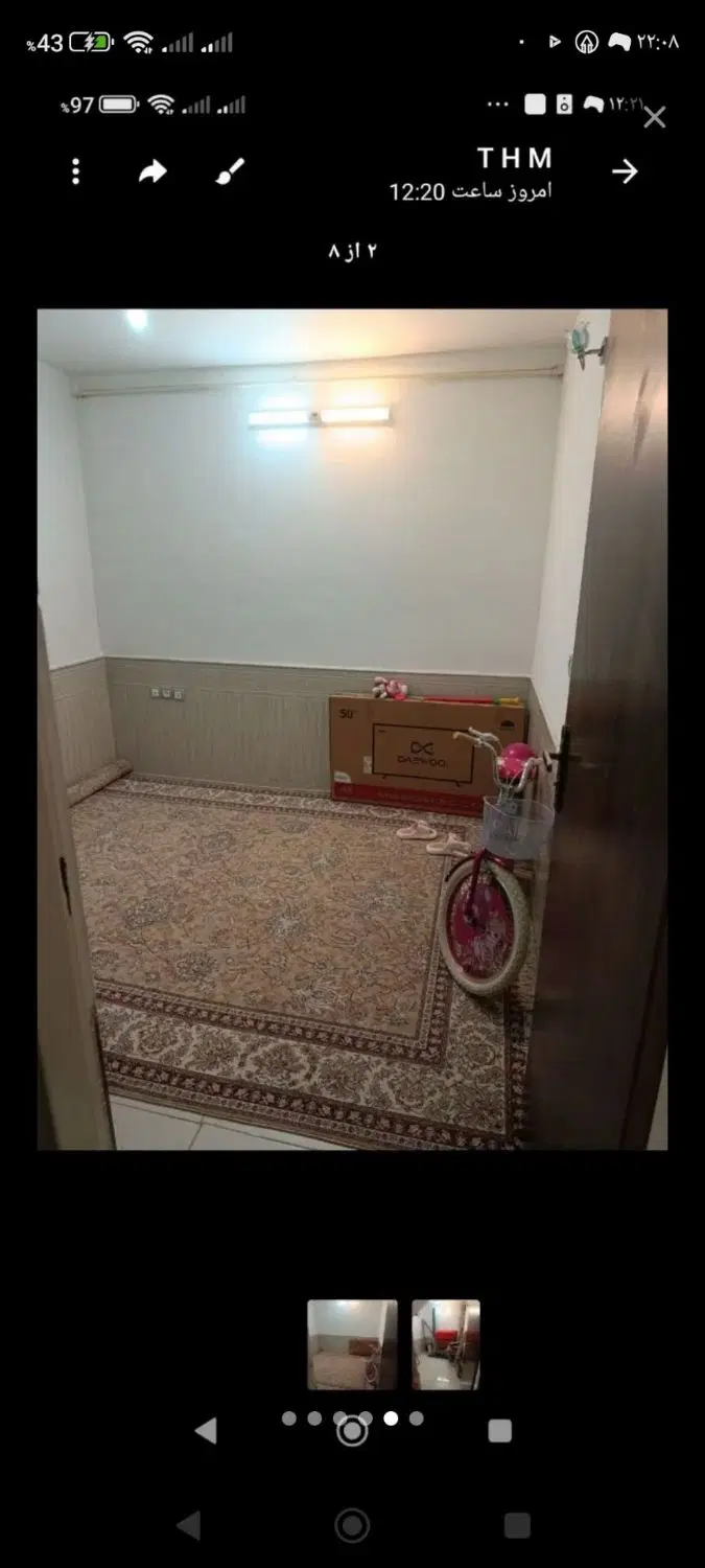 منزل اجاره ای طبقه پائین 2 خوابه ی شیک خ کارگر