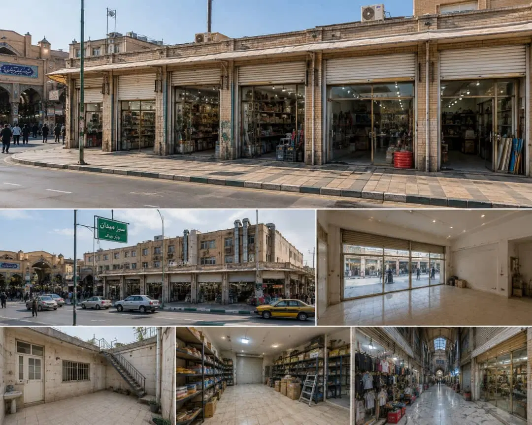 پنج دهنه تجاری_سبزه میدان_همراه یک مسکونی