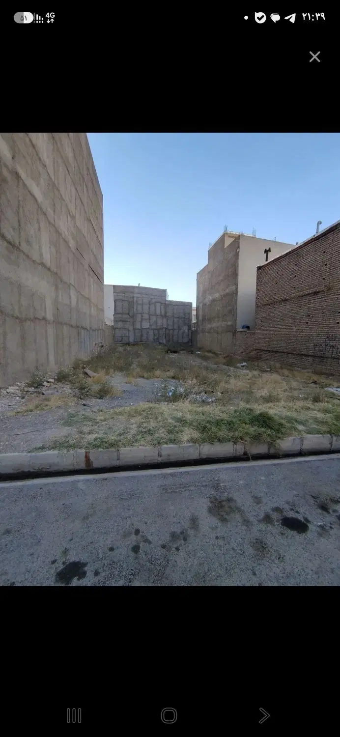 فروش زمین حسین آباد کوچه تبسم ۱۳۷ متر بهر ۸ متر