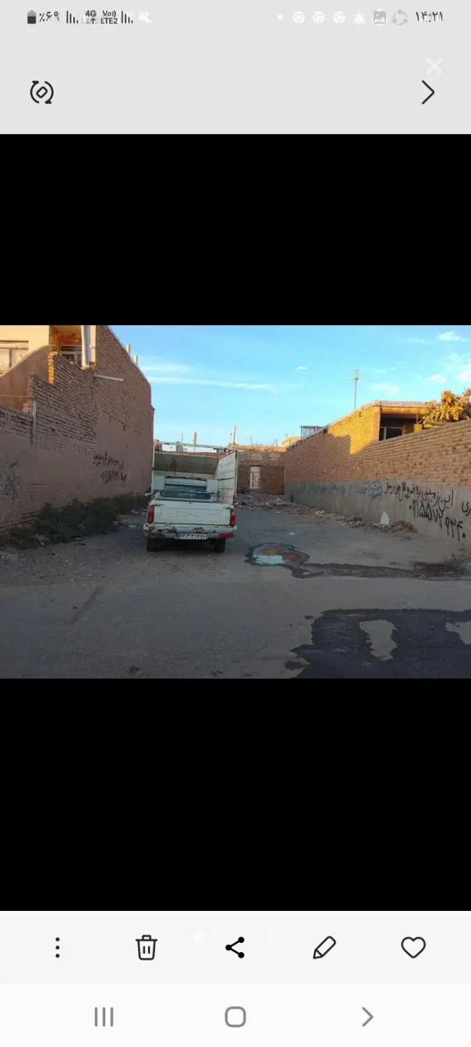 زمین با سند شش دانگ ۱۸۰ متر