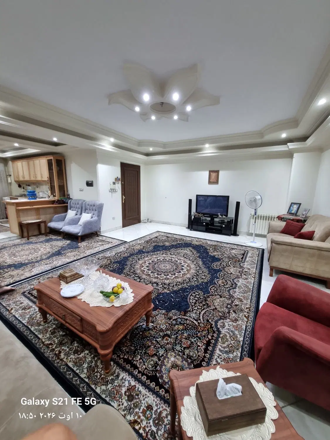 ۹۴متر دوخواب تکواحد_بهنود جیحون تکواحد سالن مربع