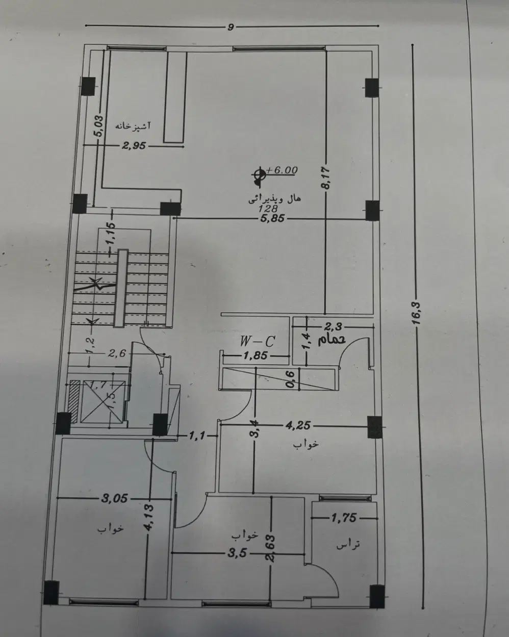 واحد ۱۳۰ متری بر خیابان اصلی