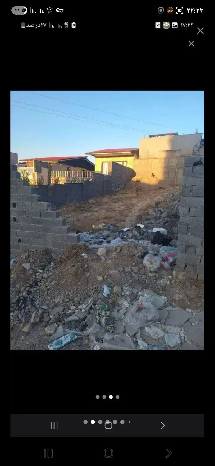 ۲۲۵ مترزمین اماده ساخت رودهن