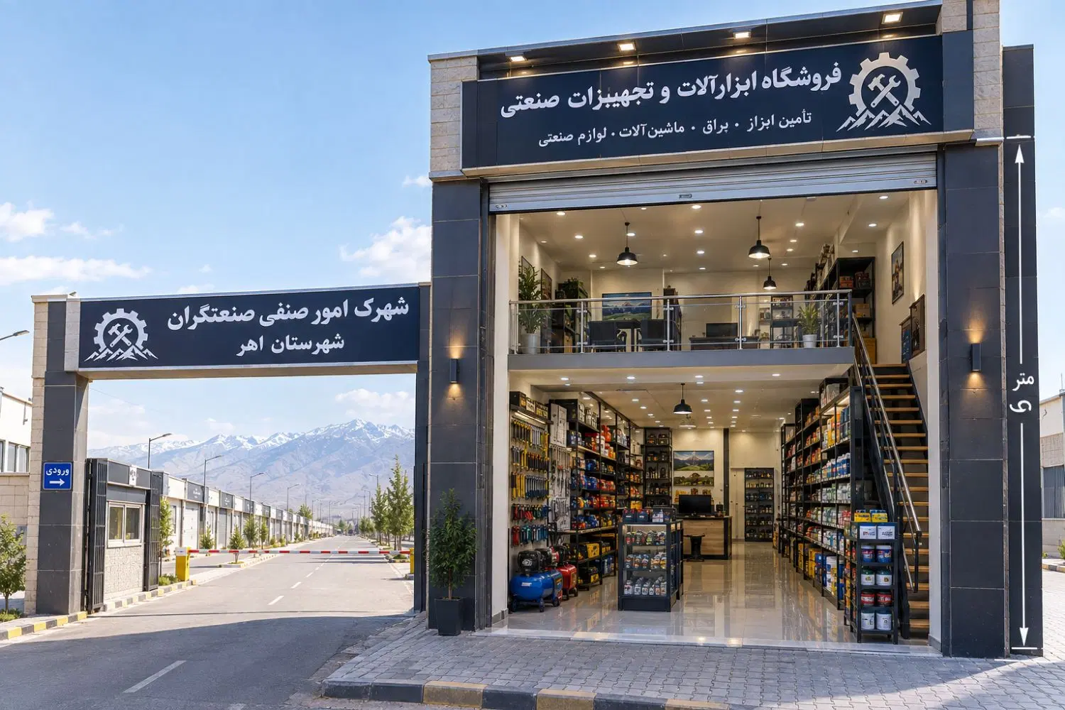 زمین جای مغازه در شهرک امور صنفی اهر