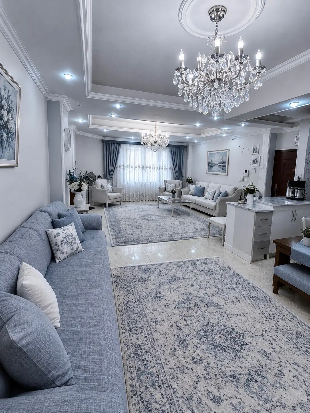 ۱۳۴ متر __ سالن پرده خور __ سه‌خواب تهرانسر