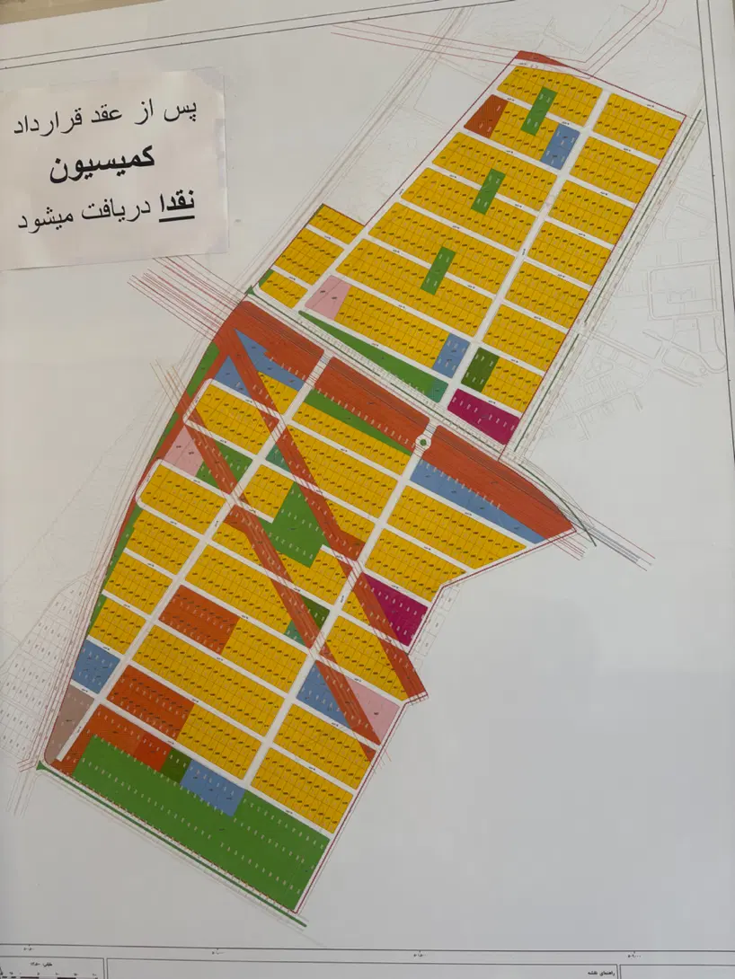 ۱۰۰متر زمین فاز۶ اندیشه فیش شهید لک مدارک تکمیل