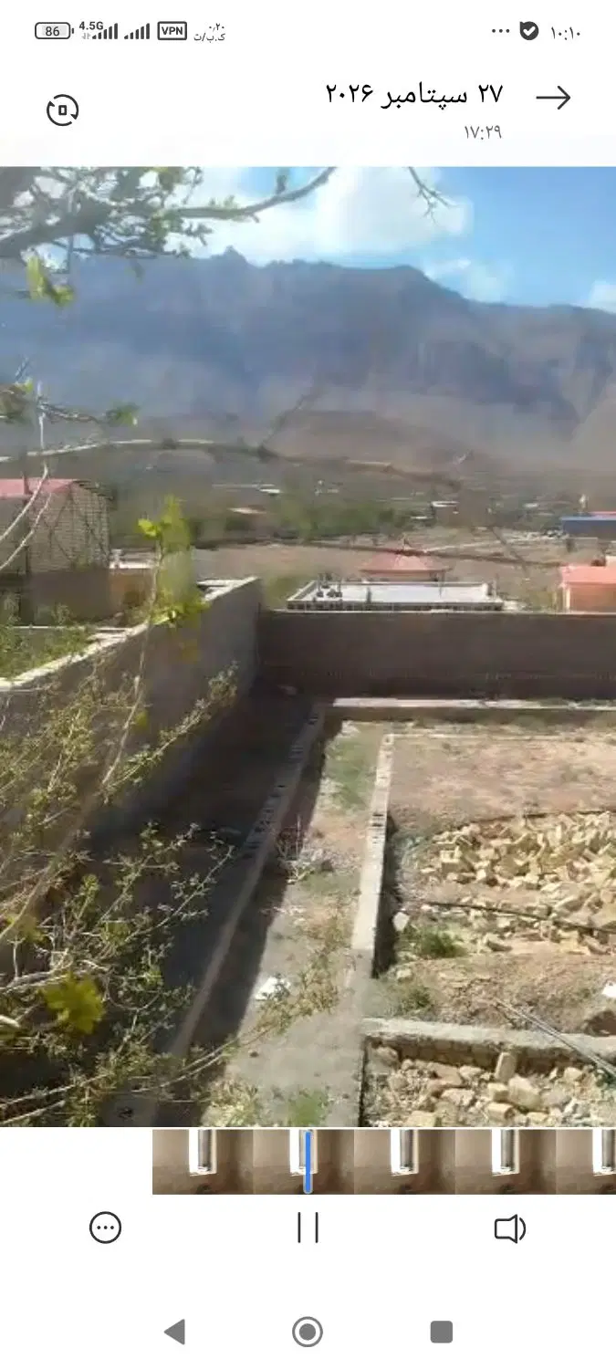 خانه باغ نیمه ساز در طزجان