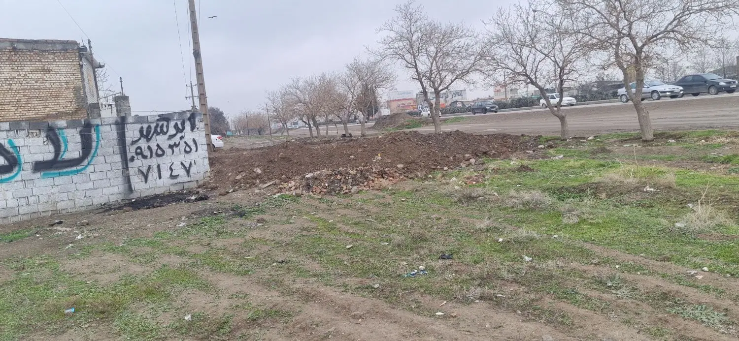 زمین حاشیه اتوبان