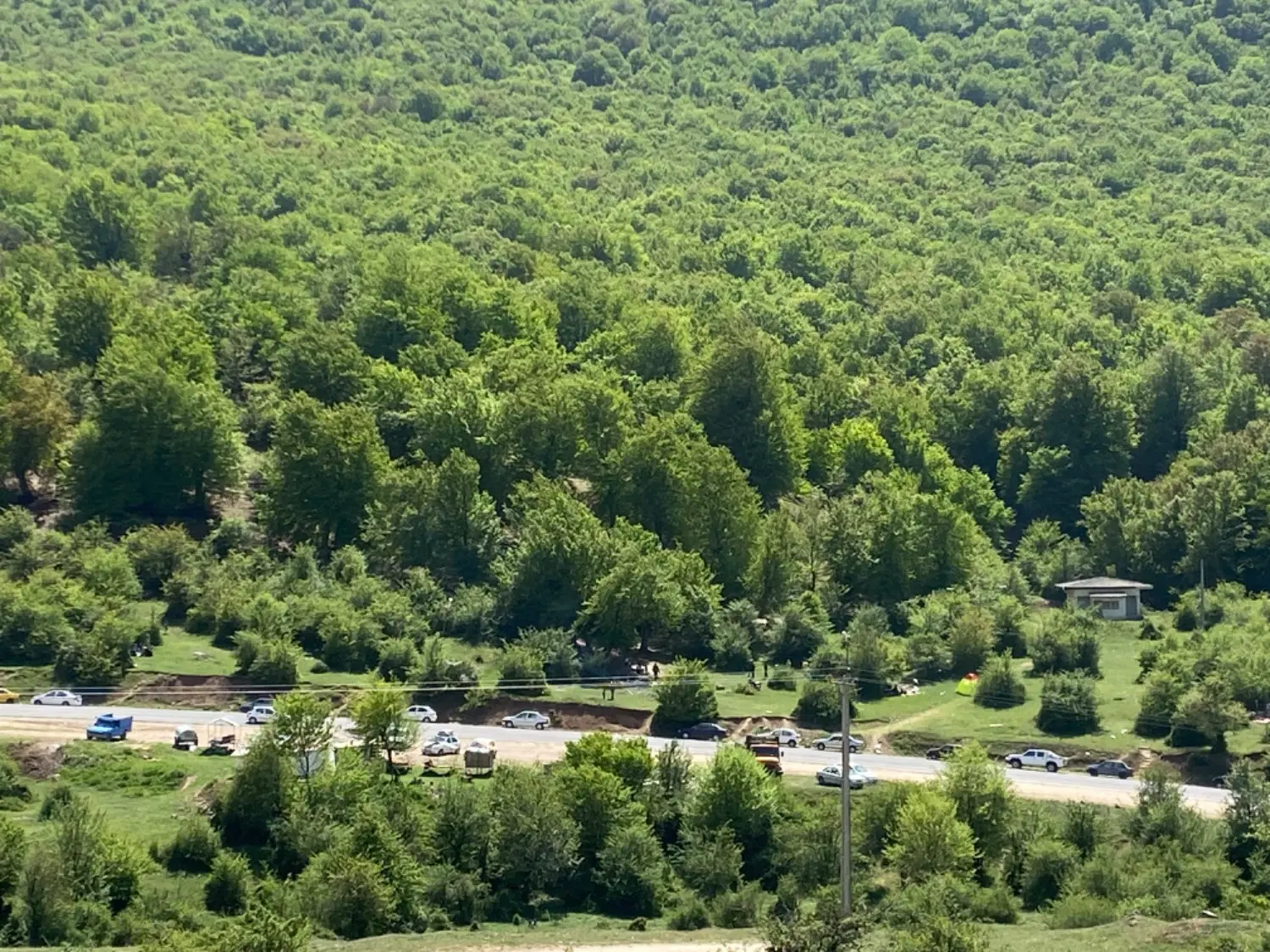 زمین در کمربندی جاده کیاسر سمنان دو بر جاده