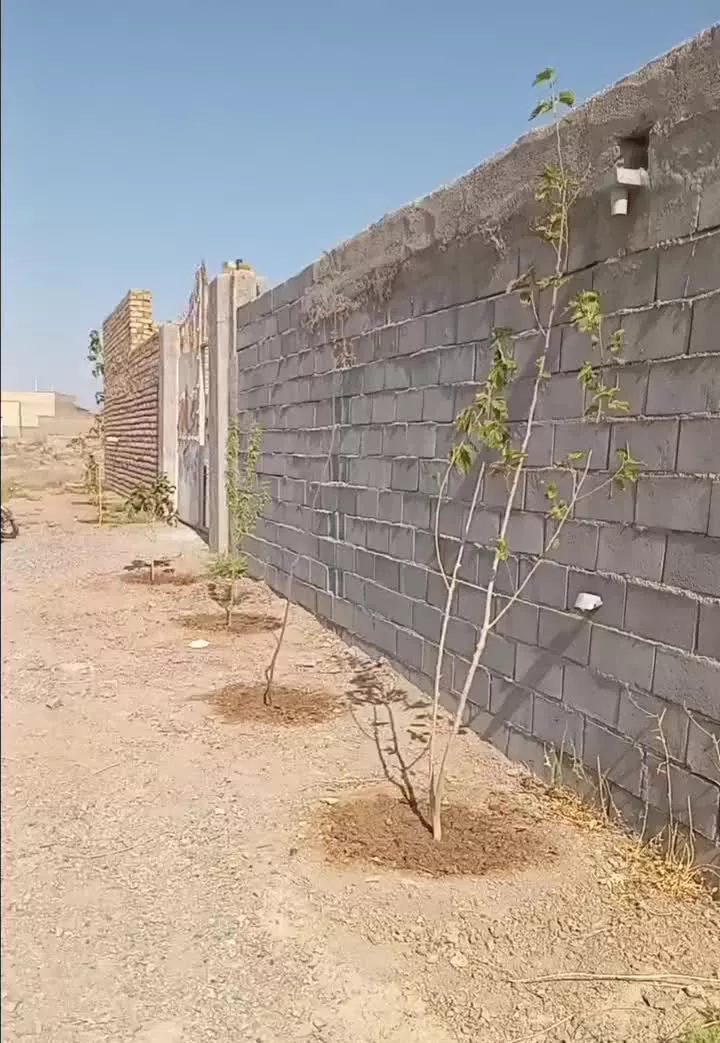 زمین ۴دیواری فروشی بامثاله زیاد نیمه کار بهر۲۲در۳۲