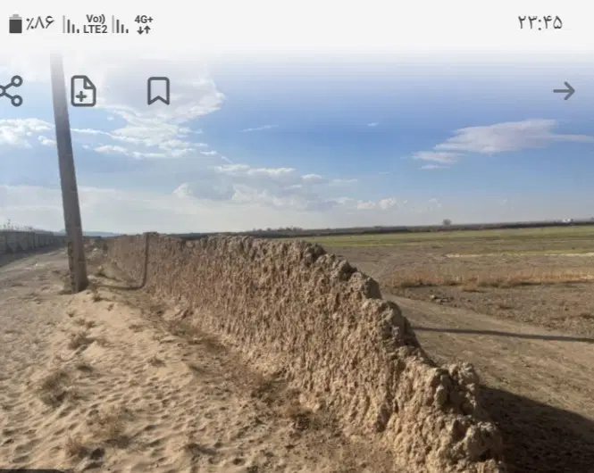 فروش زمین مناسب باغچه وگلخانه