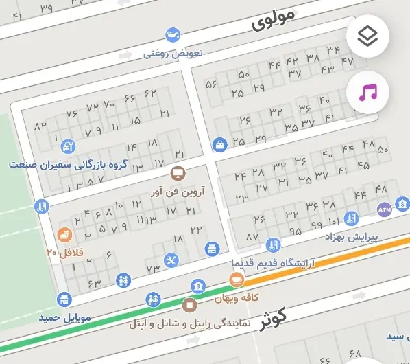 فروش زمین تجاری ملک مغازه سنددار شهرک کوثر بازارچه