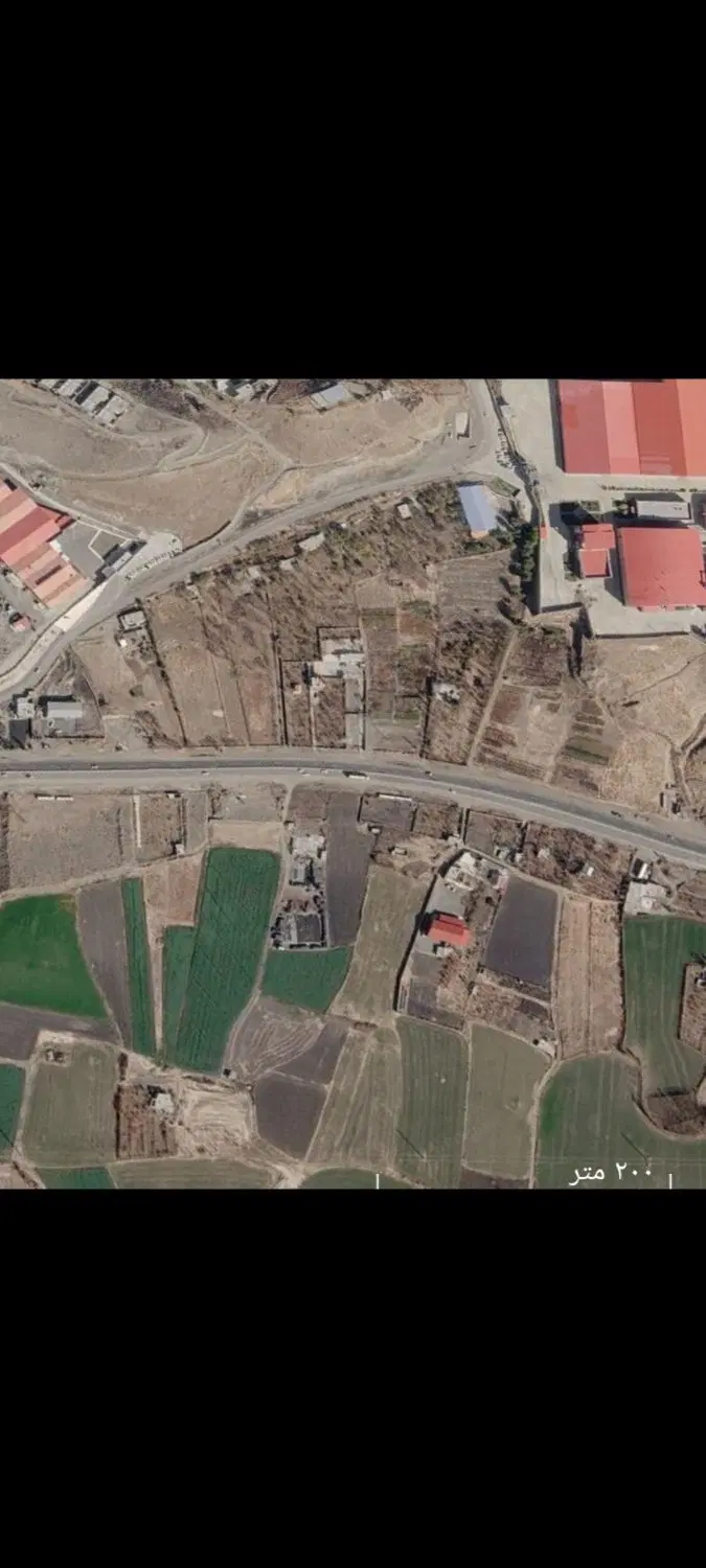 فروش ۲۰۰۰  متر زمین کشاورزی در سه راهی برقلعه