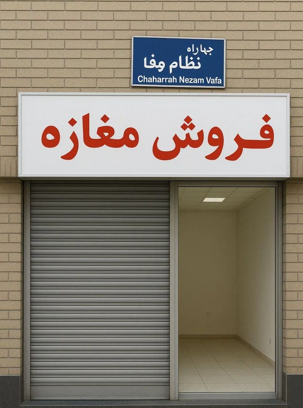 فروش مغازه چهارراه نظام وفا