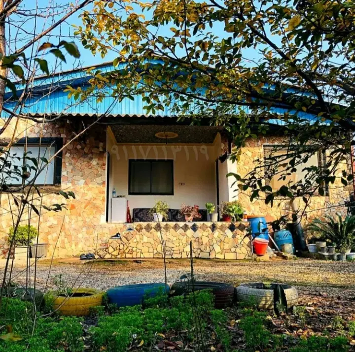 خونه باغ_ روستایی _ با 800 متر زمین_  سند دار