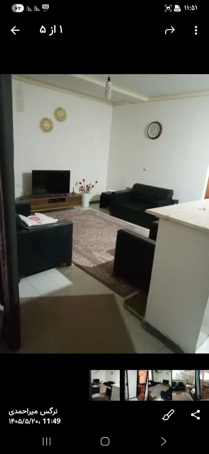 فروش آپارتمان ۶۲متری  دوخوابه داخل شهر