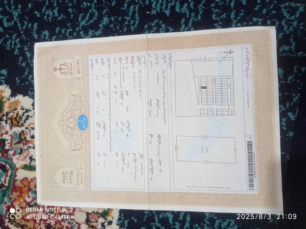 زمین سند تک برگ عنبرآبادنخل