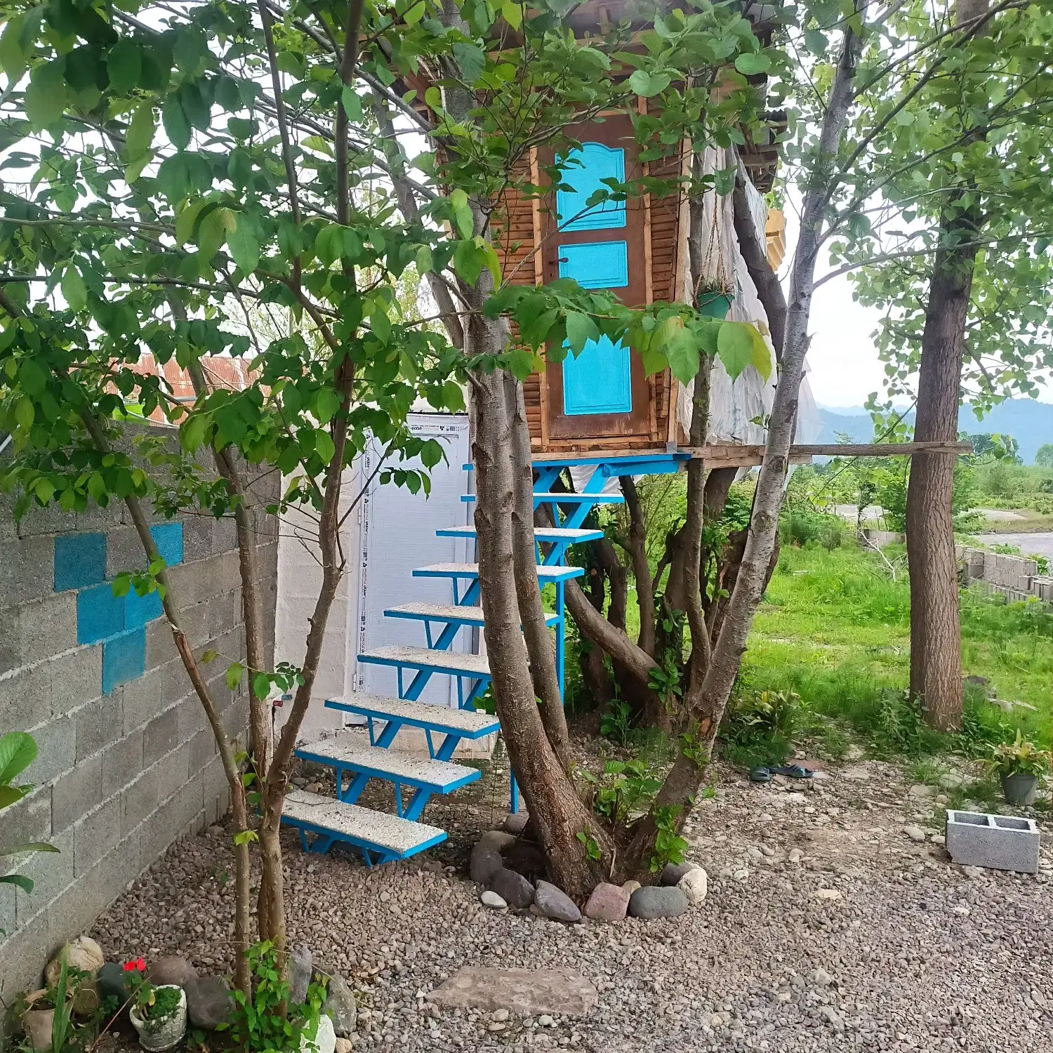 کلبه چوبی درختی عشق