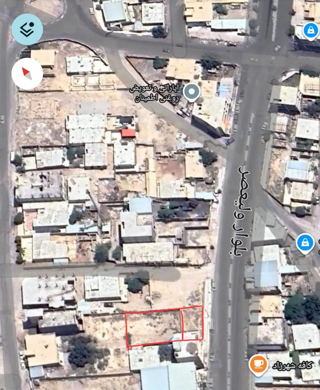 ۵۲۸ متر زمین تجاری مسکونی بلوار ولیعصر