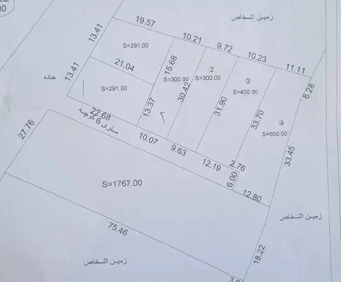 یه قطعه زمین خلیل شهر  موزی گل